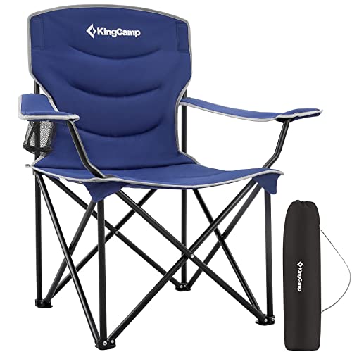 KINGCAMP CAMPING FOLDING CHAIR OVERSIZED 300LB KC2134 - BLUE Like New