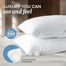 Beckham Hotel Collection Queen/Standard Size Memory Foam Bed Pillows Set of 2 - Like New