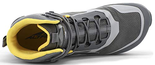 AL0A4VQH270 ALTRA MEN'S LONE PEAK ALL-WEATHER MID, SIZE 9 - GRAY/YELLOW - Like New