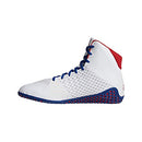 ADIDAS MEN'S MAT WIZARD 4 WRESTLING SHOE - SIZE: MEN 8.5 - WHITE/ROYAL/RED - Like New