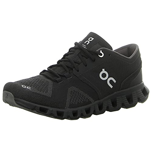 CLOUD19M ON MEN'S CLOUD SNEAKERS BLACK/ASPHALT Size 10 Like New