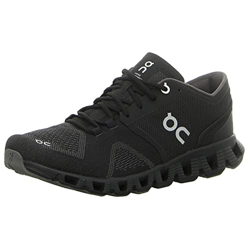 40.99706 ON Cloud X Men's Running Shoes Black/Asphalt Size 12.5 - Like New
