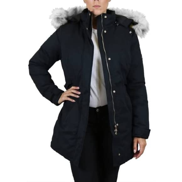 GALAXY BY HARVIC SPIRE HEAVYWEIGHT PARKA JENAR JACKET, MEDIUM, BLACK, SPL-4624BK - Brand New