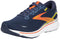 BROOKS MEN'S GHOST 15 NEUTRAL RUNNING SHOE - SIZE: MEN 11.5 - NAVY/YELLOW - Like New
