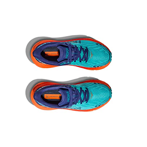 1134498 HOKA WOMEN'S CHALLENGER ATR 7 CERAMIC/VIBRANT ORANGE SIZE 6.5 - Like New