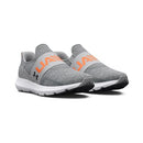 UNDER ARMOUR MEN'S SURGE 3 SLIP - SIZE 13 - MOD GRAY/ORANGE BLAST/BLACK - Like New