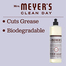 MRS. MEYER'S CLEAN DAY LIQUID DISH SOAP LAVENDER SCENT 16 OUNCE BOTTLE Like New