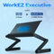 WORKEZ Executive Adjustable Laptop Stand 2 Fans 3 USB Ports Ergonomic - Black Like New