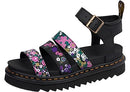 31048038 Dr. Martens Women Blaire Fisherman Sandal, Black Hydro Print, Size 6 Like New