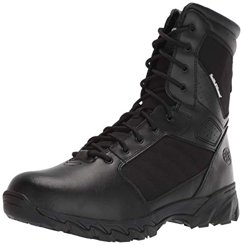 SWB11011 SMITH & WESSON MEN'S FOOTWEAR BREACH 2.0 8" BOOT, SIZE 9.5 WIDE, BLACK Like New