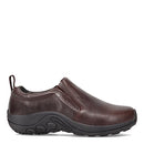 MERRELL MEN'S JUNGLE LEATHER SLIP-ON SHOE, SIZE 12, ESPRESSO - Like New