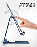 Anozer Tablet Stand,Adjustable Tablet Holder for Desk,Foldable Aluminium - BLUE Like New