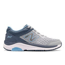NEW BALANCE WOMEN'S 847 V4 WALKING SHOE - LIGHT ALUMINUM/VINTAGE INDIGO - SIZE 8 - Like New