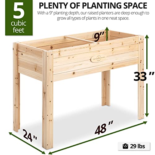 Boldly Growing Cedar Raised Planter Box with Legs – Elevated Raised Garden Bed Like New