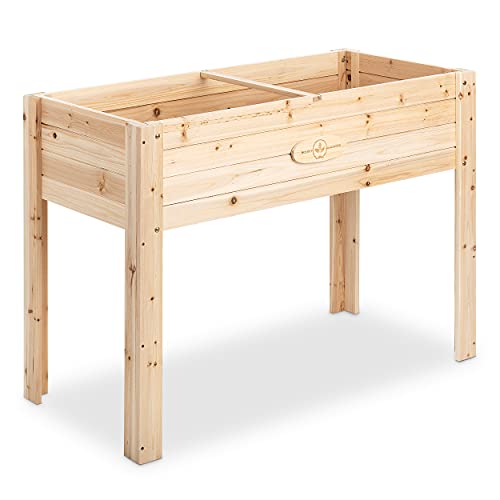 Boldly Growing Cedar Raised Planter Box with Legs – Elevated Raised Garden Bed Like New