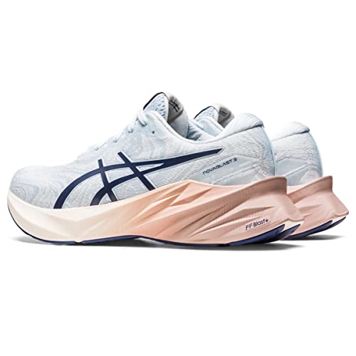 ASICS WOMEN'S NOVABLAST 3 NAGINO - SIZE 8.5 - SKY/CREAM Like New