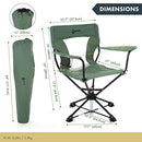 ARROWHEAD OUTDOOR 360° DEGREE SWIVEL HUNTING CHAIR STOOL SEAT - FOREST GREEN - Like New