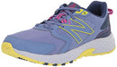 NEW BALANCE WOMEN'S 410 V7 TRAIL RUNNING SHOE - BLUE/YELLOW - SIZE 8.5 - Like New