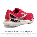 BROOKS WOMEN’S ADRENALINE GTS 23 SUPPORTIVE SHOE-RASPBERRY/PAPAYA/BLUE -SIZE 8.5 - Like New