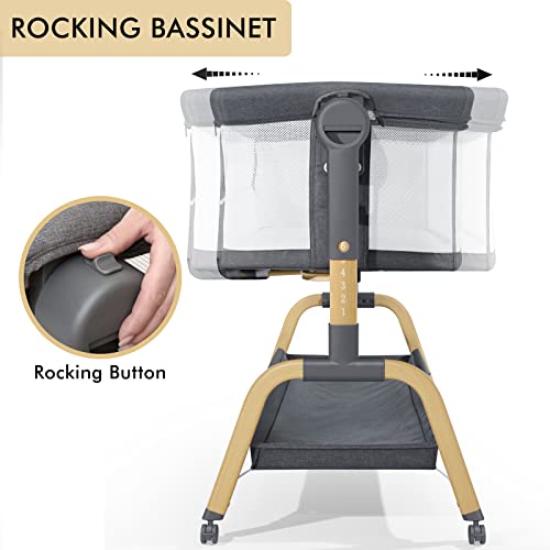 Anbel 3 in 1 Baby Bassinet, Bedside Bassinet for Baby, Baby - Scratch & Dent