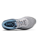 NEW BALANCE WOMEN'S 847 V4 WALKING SHOE - LIGHT ALUMINUM/VINTAGE INDIGO - SIZE 8 - Like New