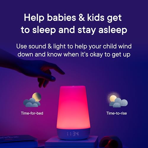 HATCH REST BABY SOUND MACHINE, NIGHT LIGHT 2ND GEN SLEEP TRAINER, HBREST2 WHITE Like New