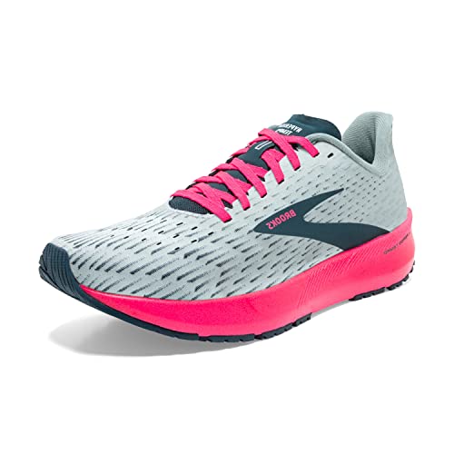 1203281B110 BROOKS WOMEN'S HYPERION TEMPO ROAD RUNNING ICE FLOW/NAVY/PINK SIZE 5 Like New