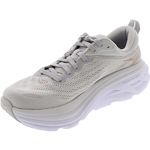 1127952 HOKA ONE ONE Women Bondi 8 Textile Cloud Harbor Mist Lunar Rock Size 9.5 - Like New