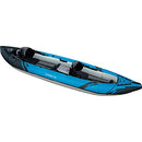 AQUAGLIDE CHINOOK 120 INFLATABLE 12' FOOT KAYAK KIT INCLUDES PUMP - BLUE/BLACK Like New