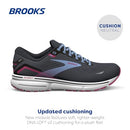 Brooks Women's Ghost 15 Neutral Running Shoe Ebony/Open Air/Lilac Rose Size 9.5 - Like New