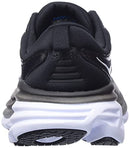 1127952 HOKA ONE ONE Womens Bondi 8 Black/White Size 8 Like New