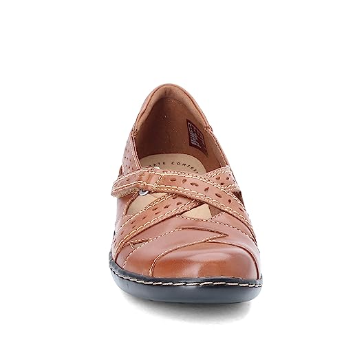 26065652 CLARKS WOMEN'S ASHLAND SPIN Q SLIP-ON LOAFER, SIZE 8, TAN - Like New
