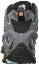 J06060 Merrell womens Moab 2 Mid Gtx Hiking Boot, Grey Sedona Sage, Size 8.5 - Like New