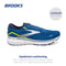 BROOKS MEN'S GHOST 15 RUNNING SHOE - BLUE/NIGHTLIFE/WHITE - SIZE 11.5 - Like New