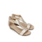 RL06494SY Kenneth Cole Reaction Women T-Strap Wedge Sandal, Size 7.5, Soft Gold Like New