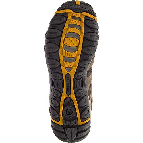 J48535 MERRELL MEN ALVERSTONE MID WATERPROOF HIKING BOOTS MERRELL STONE SIZE 11 - Like New