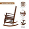 SHINE COMPANY MAINE WOOD ROCKING CHAIR, OAK Like New