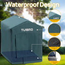TURBRO HEATED CAT HOUSE OUTDOOR,INSULATED WEATHERPROOF IRON SHELTER CH17A - BLUE - Like New