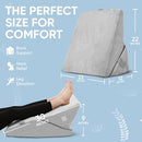 ALLSETT HEALTH ADJUSTABLE BED WEDGE PILLOW FOR SLEEP APNEA ASH101-FBA - Gray - Like New