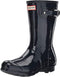 WFS1000RGL HUNTER WOMEN'S ORGINAL SHORT GLOSS RAIN BOOT SIZE 7 NAVY Like New