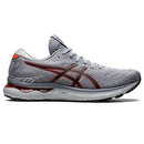 1011B359 ASICS Men's Gel-Nimbus 24 Shoes, Size 13, Sheet Rock/Cherry Tomato Like New