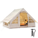 WISE TIGER INFLATABLE CAMPING TENT WITH PUMP GLAMPING TENT  EASY SETUP - Gold Like New