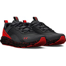 Under Armour Men's Charged Verssert Speckle Jet Gray/Red/Black Size 10.5 - Like New