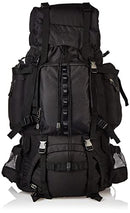 AMAZON BASICS INTERNAL FRAME HIKING BACKPACK WITH RAINFLY - BLACK Like New