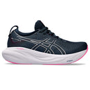 1012B356 ASICS WOMEN'S GEL-NIMBUS 25 RUNNING SHOES, SIZE 9, DUSTY PURPLE/PAPAYA Like New