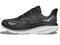 HOKA ONE ONE WOMEN'S CLIFTON 9 RUNNING SHOES 1127896-BWHT SIZE 10 - BLACK/WHITE Like New