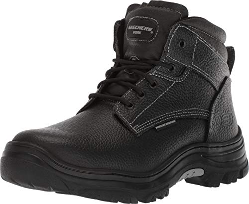 SKECHERS WORK: BURGIN - TARLAC ST - SIZE 10 WIDE - BLACK New