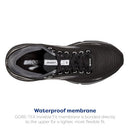 BROOKS WOMEN'S GHOST 15 GTX RUNNING SHOE BLACK/BLACKENED PEARL/ALLOY SIZE 7 - Like New
