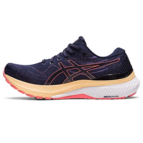 1012B272 ASICS Women's Gel-Kayano 29 Running Shoes, Size 8, Midnight/Papaya Like New