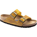 1019326 BIRKENSTOCK MEN'S ARIZONA SOFT FOOTBED SANDALS, OCHRE BROWN TAN, SIZE 9 Like New